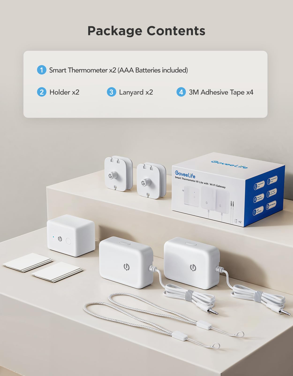 GoveeLife two-pack packaging ready for multi-room setup.