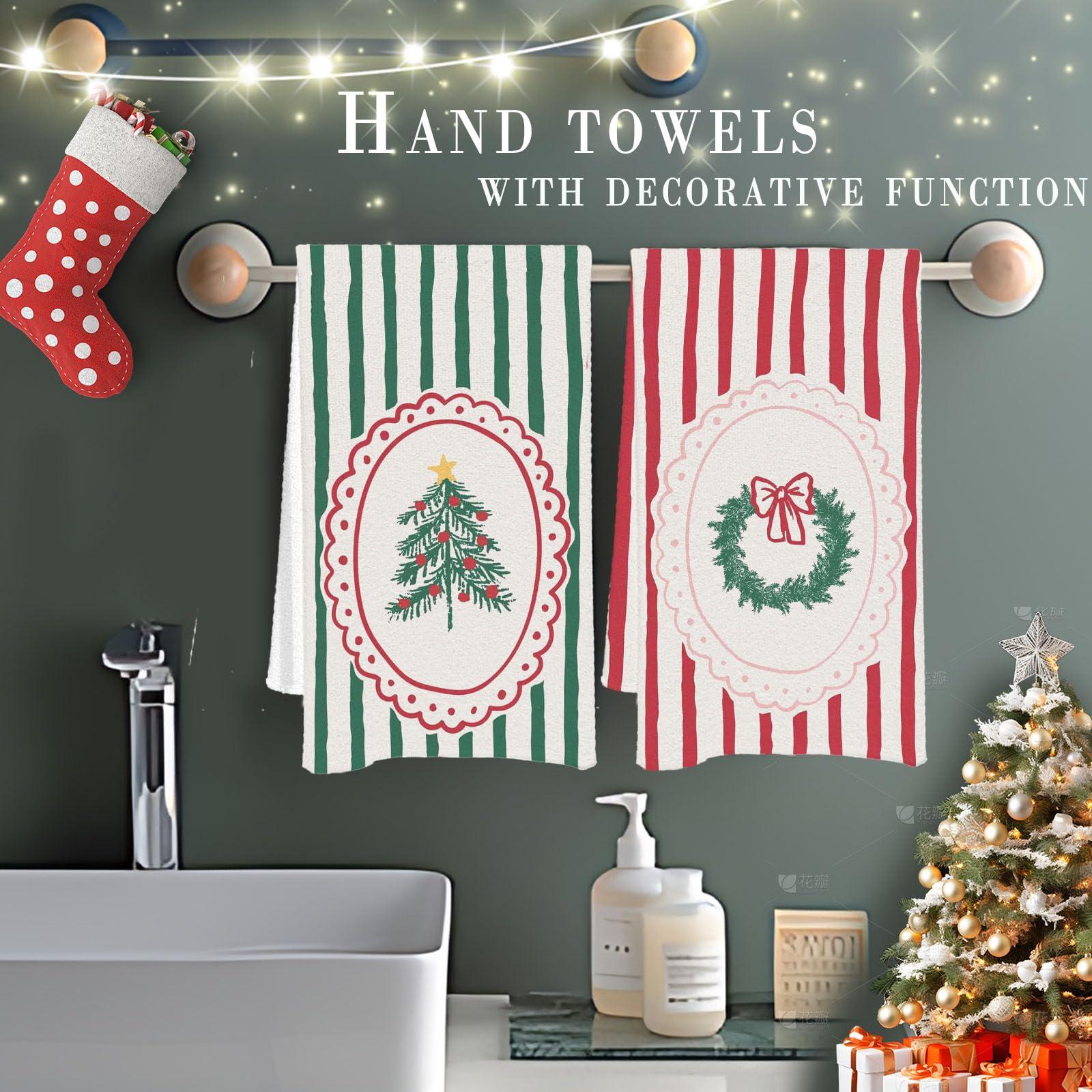 GOVGRTB coquette bow decor towel enhances festive decor and utility