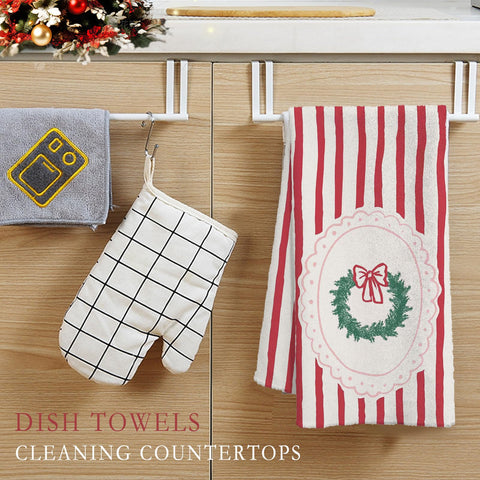 GOVGRTB vintage Christmas tree pattern towel adds cozy bathroom charm