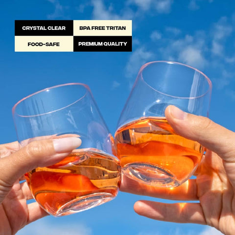 Govino smooth polished lip supports easy sipping at home or on the go.