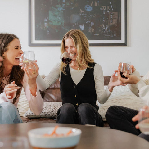 Govino thumb notch adds comfort and elegant grip during tastings