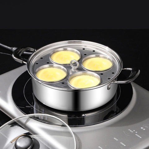 GOVNPJ Egg Poacher Pan heat control for precise poaching timing