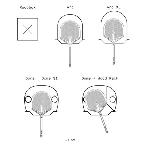 Gozney Pro Placement Peel compatible with Arc and Dome ovens for versatile use.