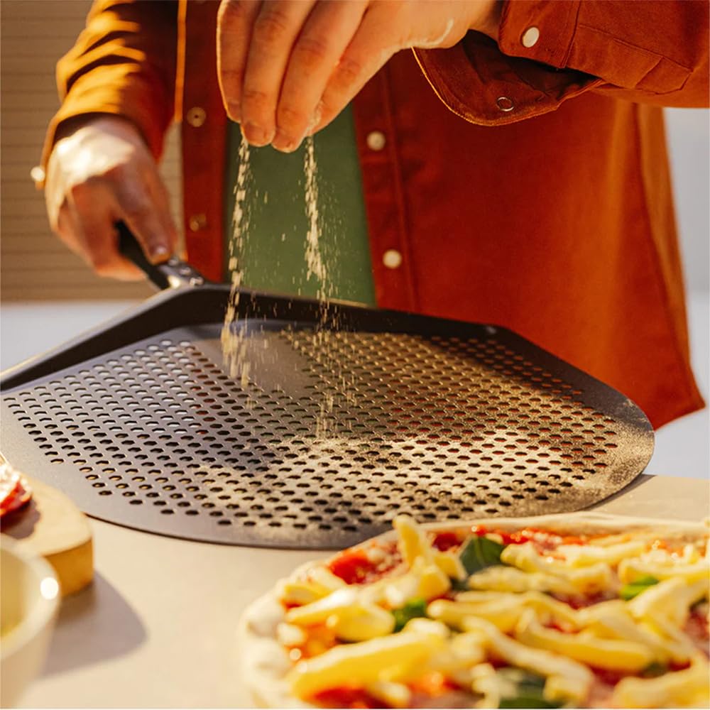 Gozney Pro Placement Peel ergonomic grip design supports confident pizza launching.