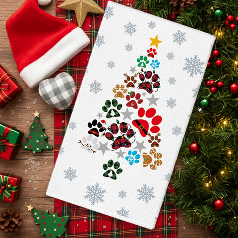 GPGHE Christmas Towels set, cozy, multi-purpose for tableware and countertops