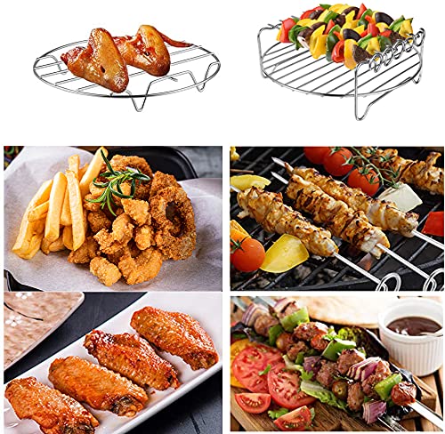 GQZ Air Fryer Rack XL five skewers for kebabs