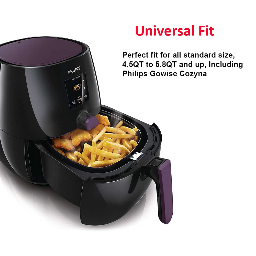 GQZ Air Fryer Rack XL stackable metal holder saves counter space