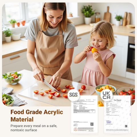 Gracenal cutting board doubles as decor or serving mat.