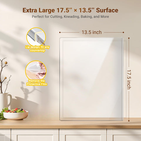 Gracenal large surface ideal for bread, fruits, and vegetables.