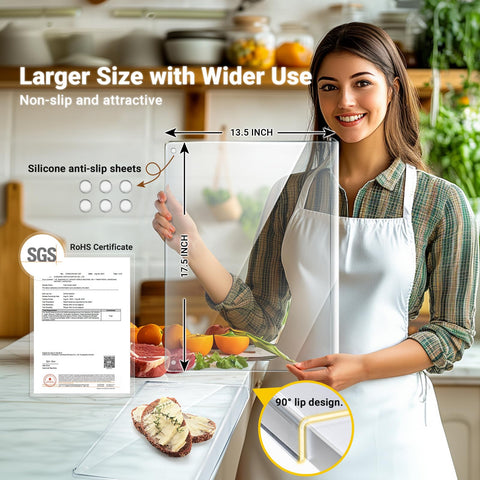 Gracenal food-grade acrylic ensures safe, easy food prep and cleaning.