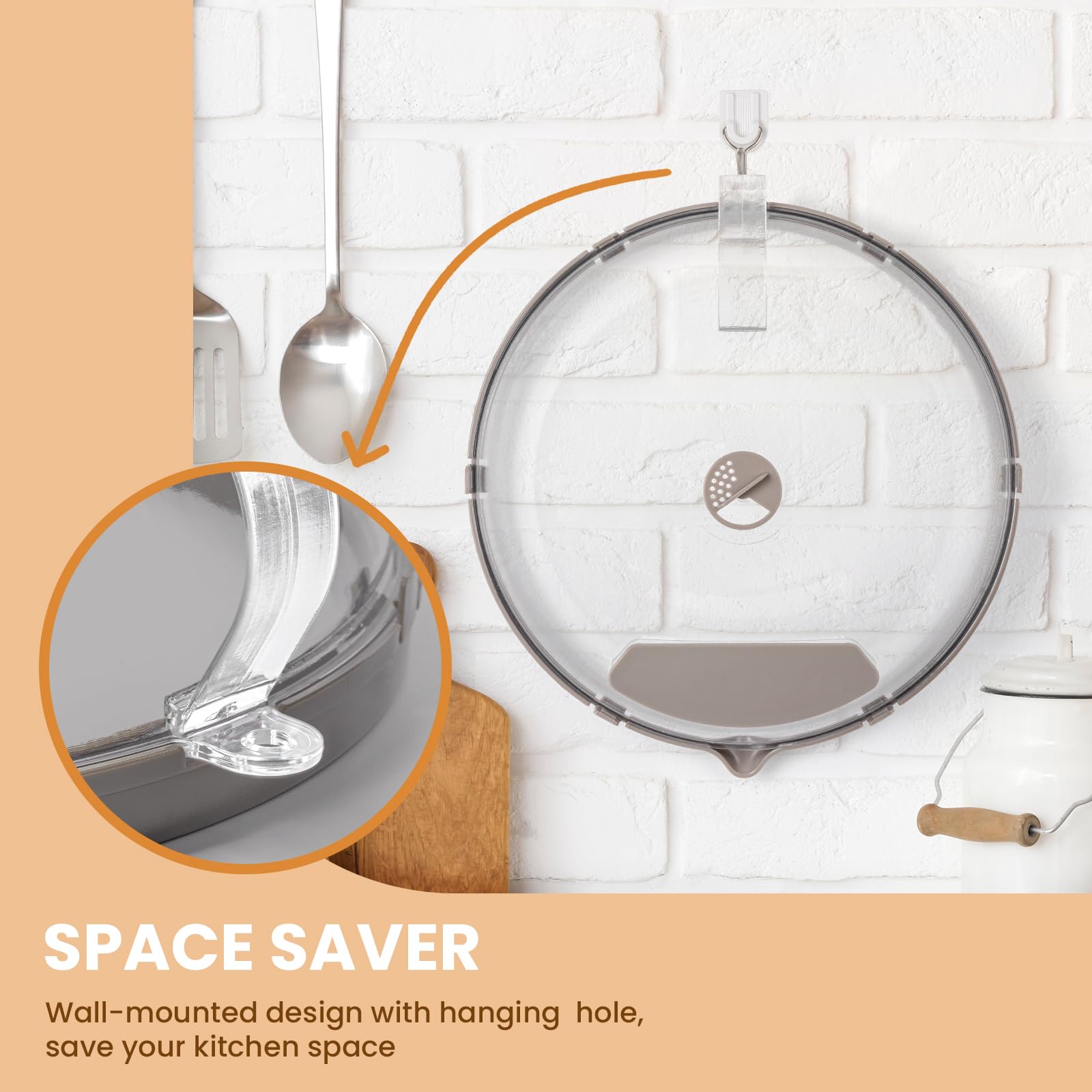 Gracenal inner dimensions 9.5 by 9.5 by 4.2 inches for compact fit.