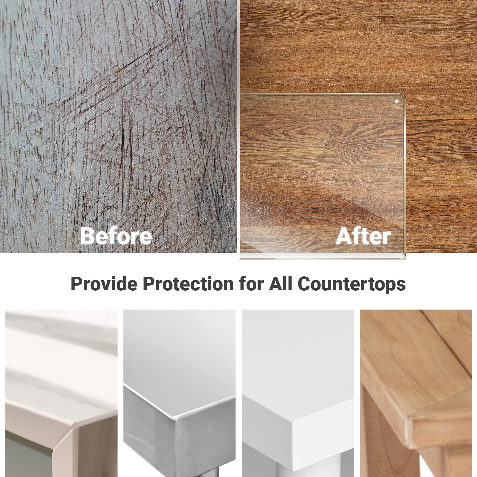 Gracenal lip-edge design adds stability during chopping and slicing.