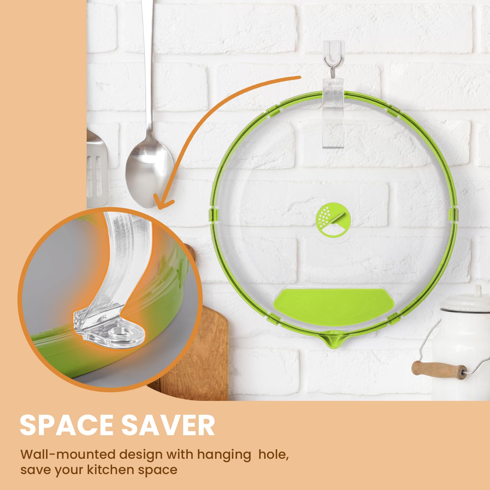 Gracenal inner dimensions 11.5 by 11.5 inches fit standard containers.