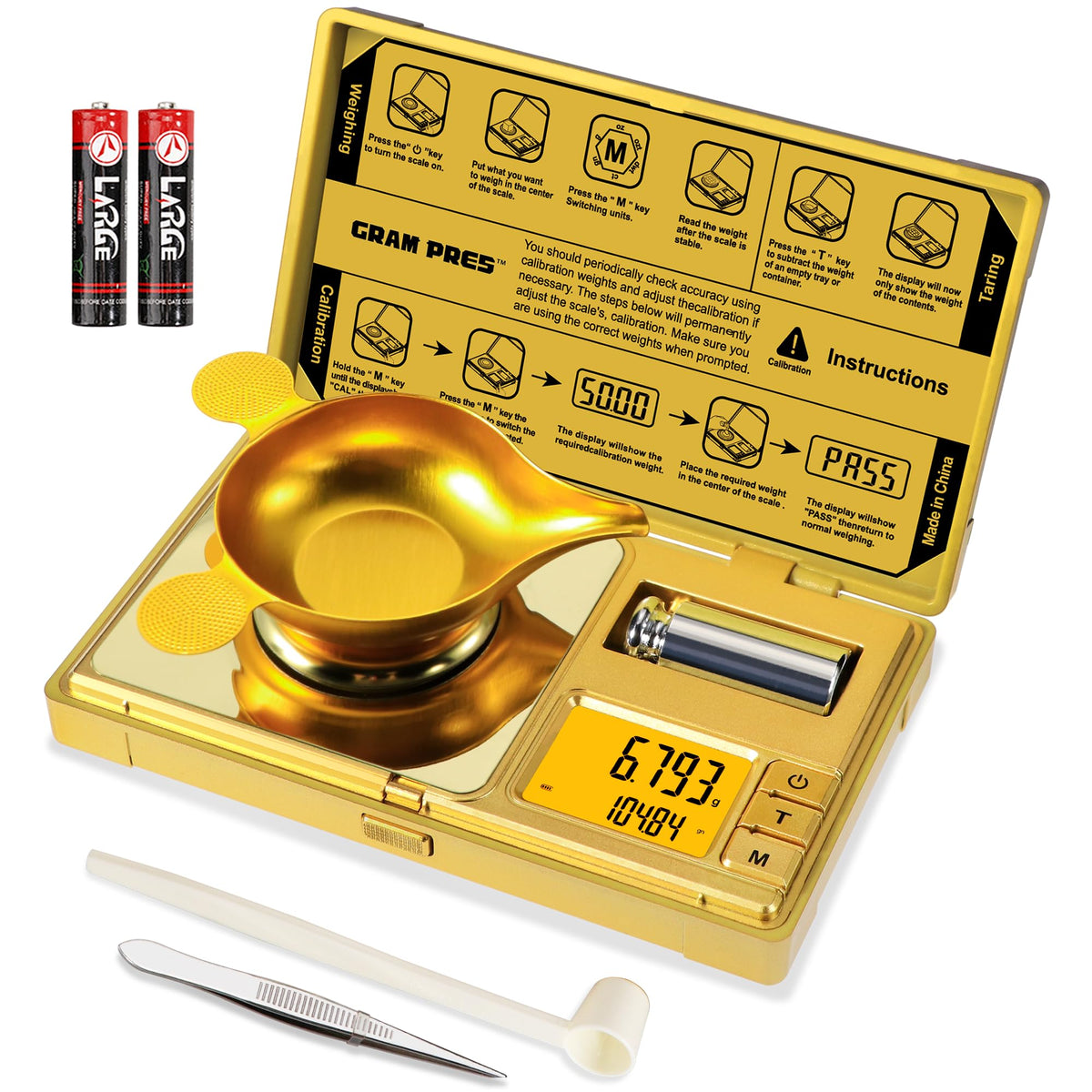 GRAM PRES high-precision milligram scale for precise small-item weighing