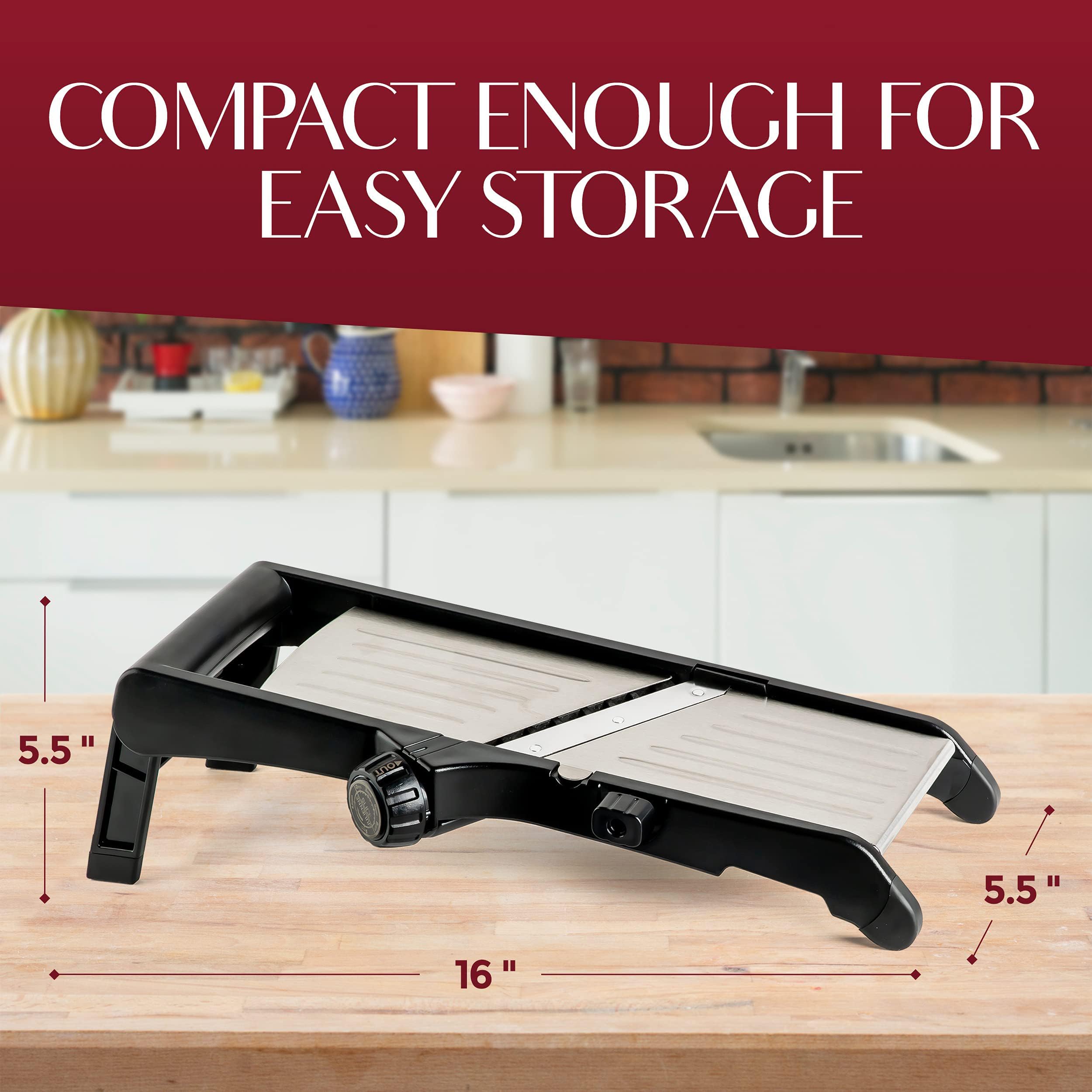 Gramercy flat fold storage feature allows compact kitchen storage