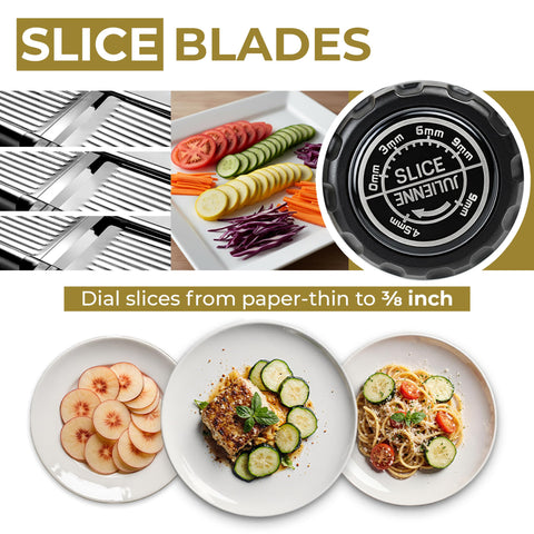 Gramercy Mandoline's non-slip base keeps stability during prep tasks.
