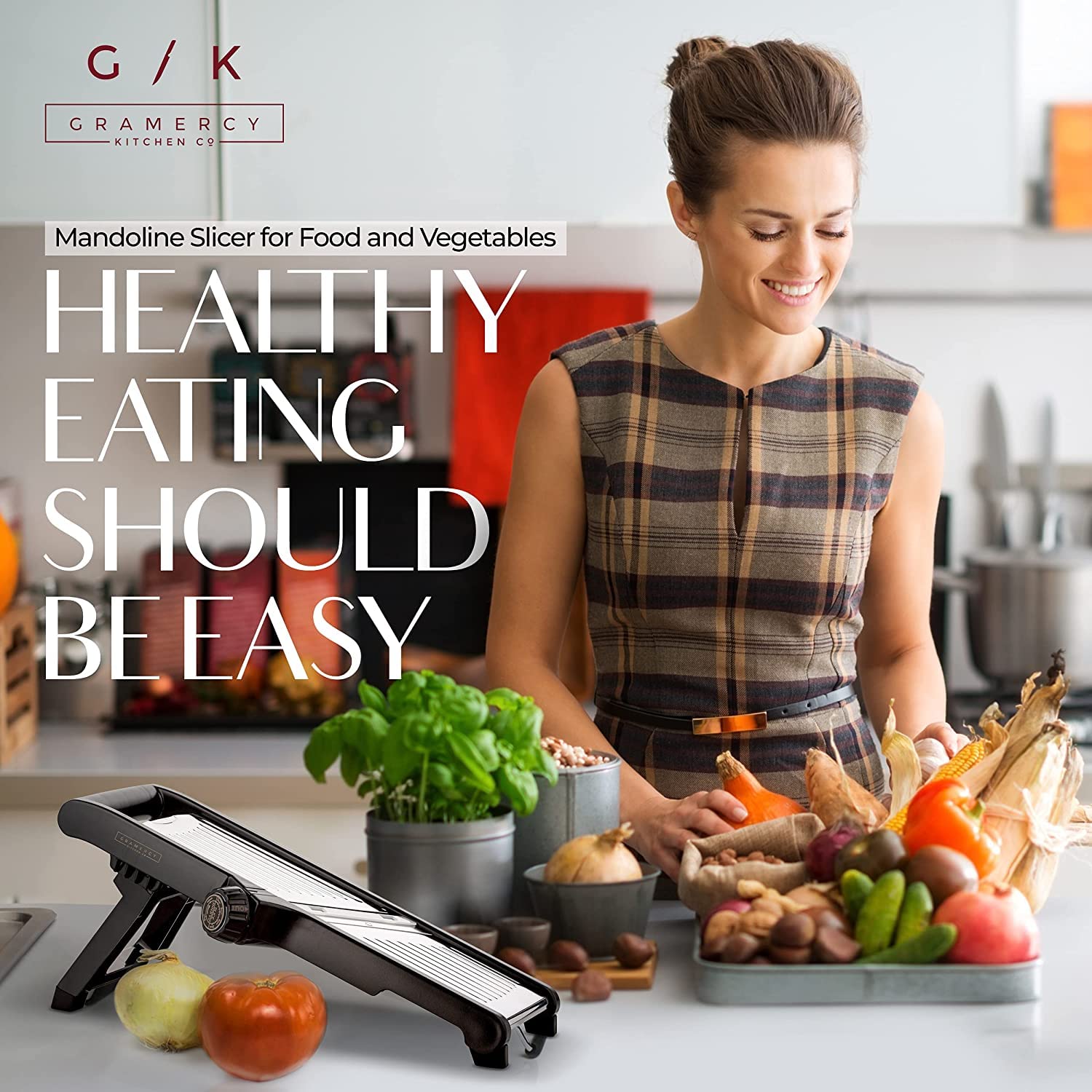 Gramercy Mandoline creates thin, even slices for salads and toppings.