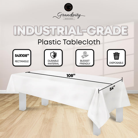 Grandipity disposable tablecloth bulk pack for future gatherings.