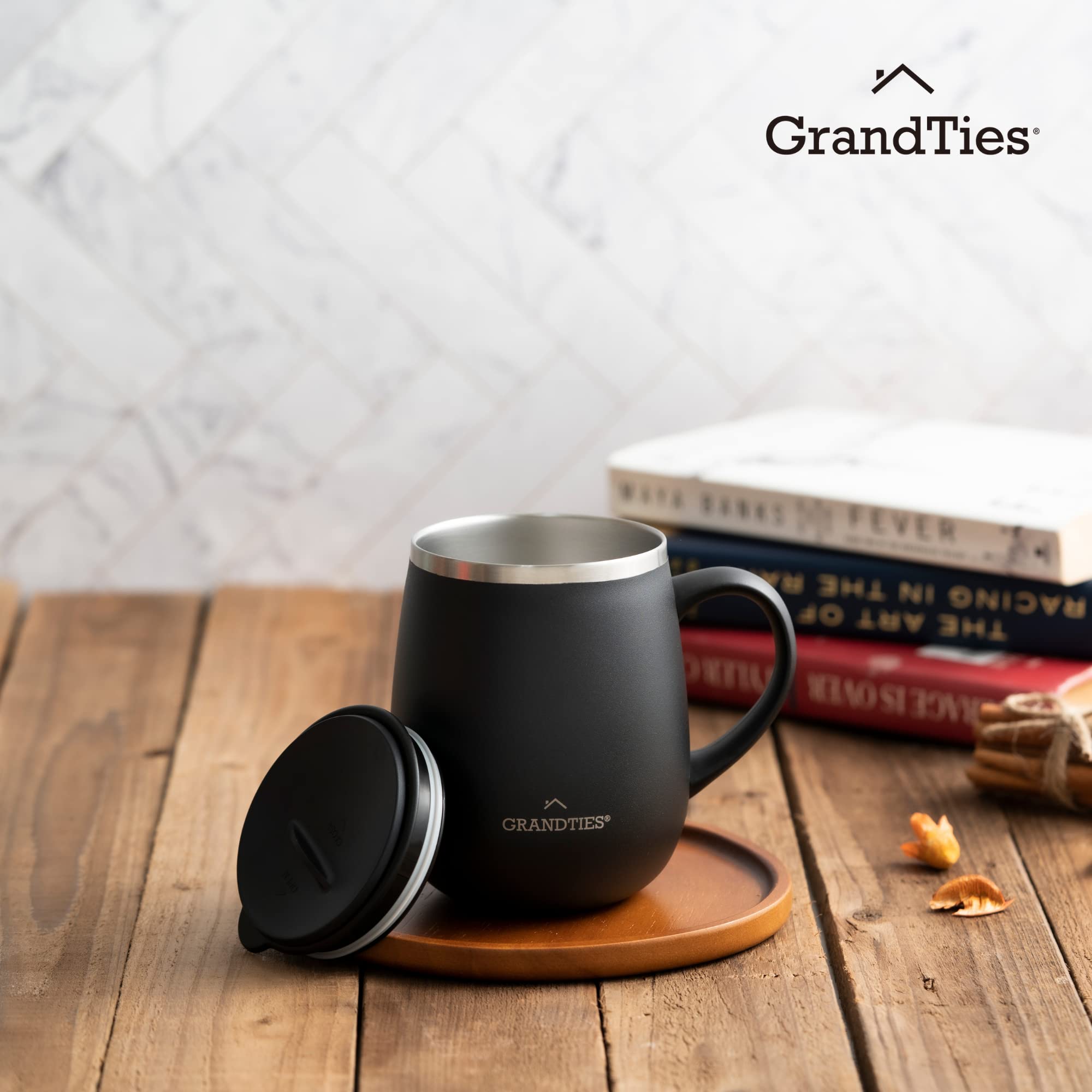 GRANDTIES gift-worthy mug for coffee lovers, students, and professionals.