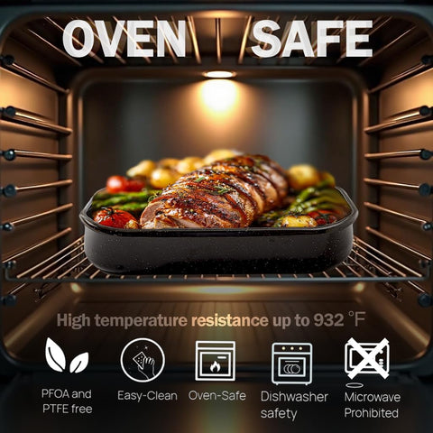 Granite Bowl lasagna pan enamel 15x9 ensures even layering and steady baking.