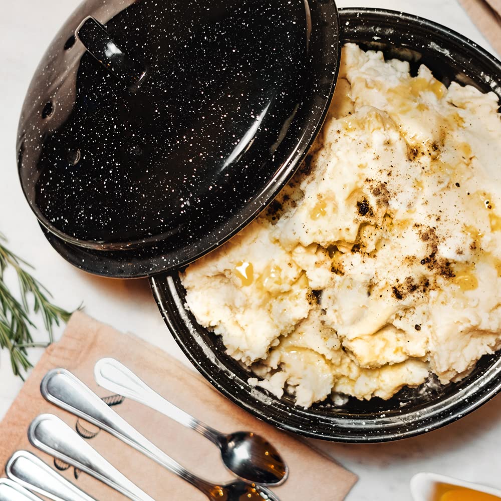 Granite Ware dishwasher-safe roaster for easy cleanup after meals