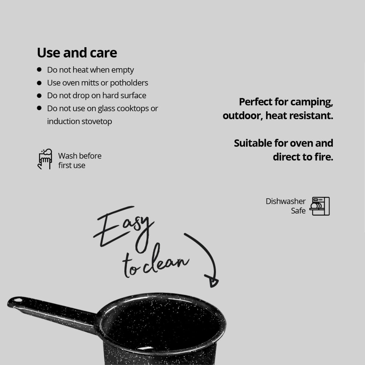 Granite Ware non-toxic cookware is free from PFOA and PTFE for safe meals.