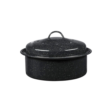Granite Ware small roaster 8.7-inch with lid for even poultry roasting