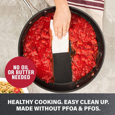Granitestone 11-inch pan demonstrates even-heat distribution across the surface.