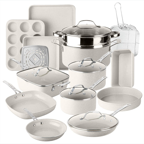Granitestone 20 Pc Ceramic Cookware Set for versatile home cooking.