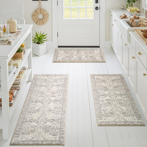 GRANNY SAYS Boho kitchen rug set 3 front sink 20x32 with anti-fatigue comfort