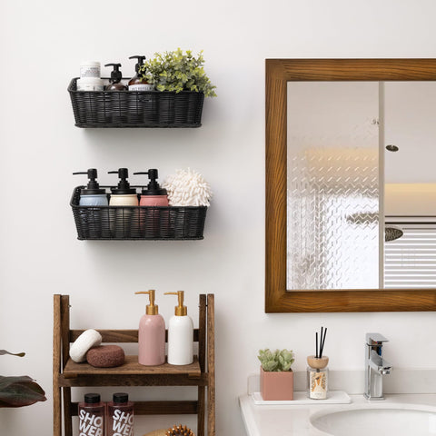 GRANNY SAYS durable polypropylene wicker with rustproof metal frame for long-term use.