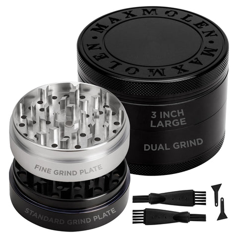 GRAVEND Dual Purpose 3-inch grinder full unit view for versatile spice grinding