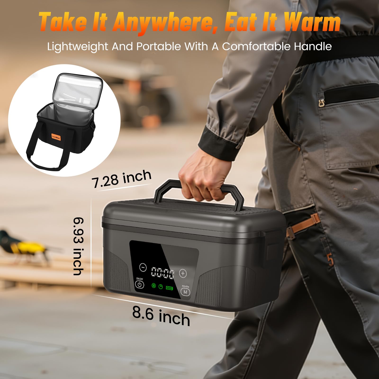 Great Dachong 1.5L capacity fits rice, pasta, or leftovers