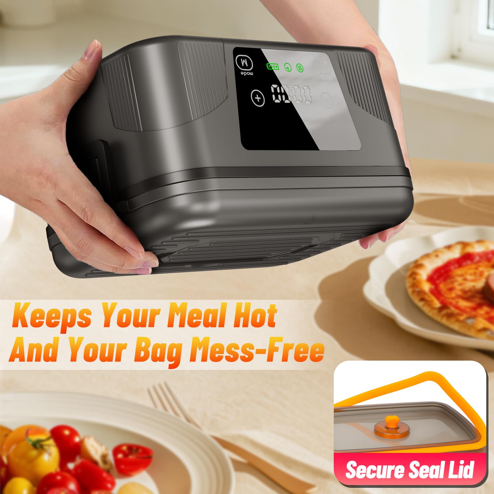 Great Dachong insulated bag with ice pack keeps meals fresh preheat