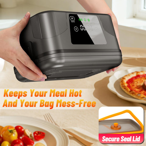 Great Dachong insulated bag with ice pack keeps meals fresh preheat