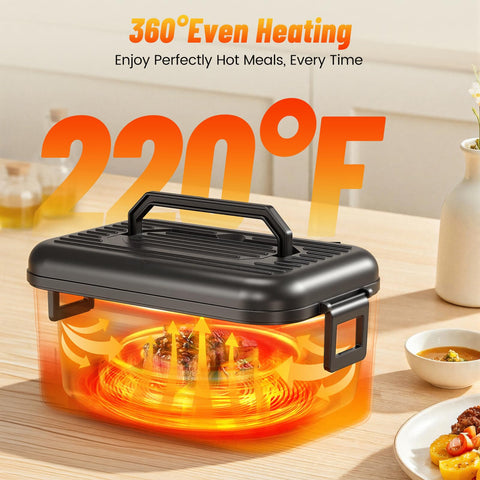 Great Dachong lunch box with six heat settings for diverse meals