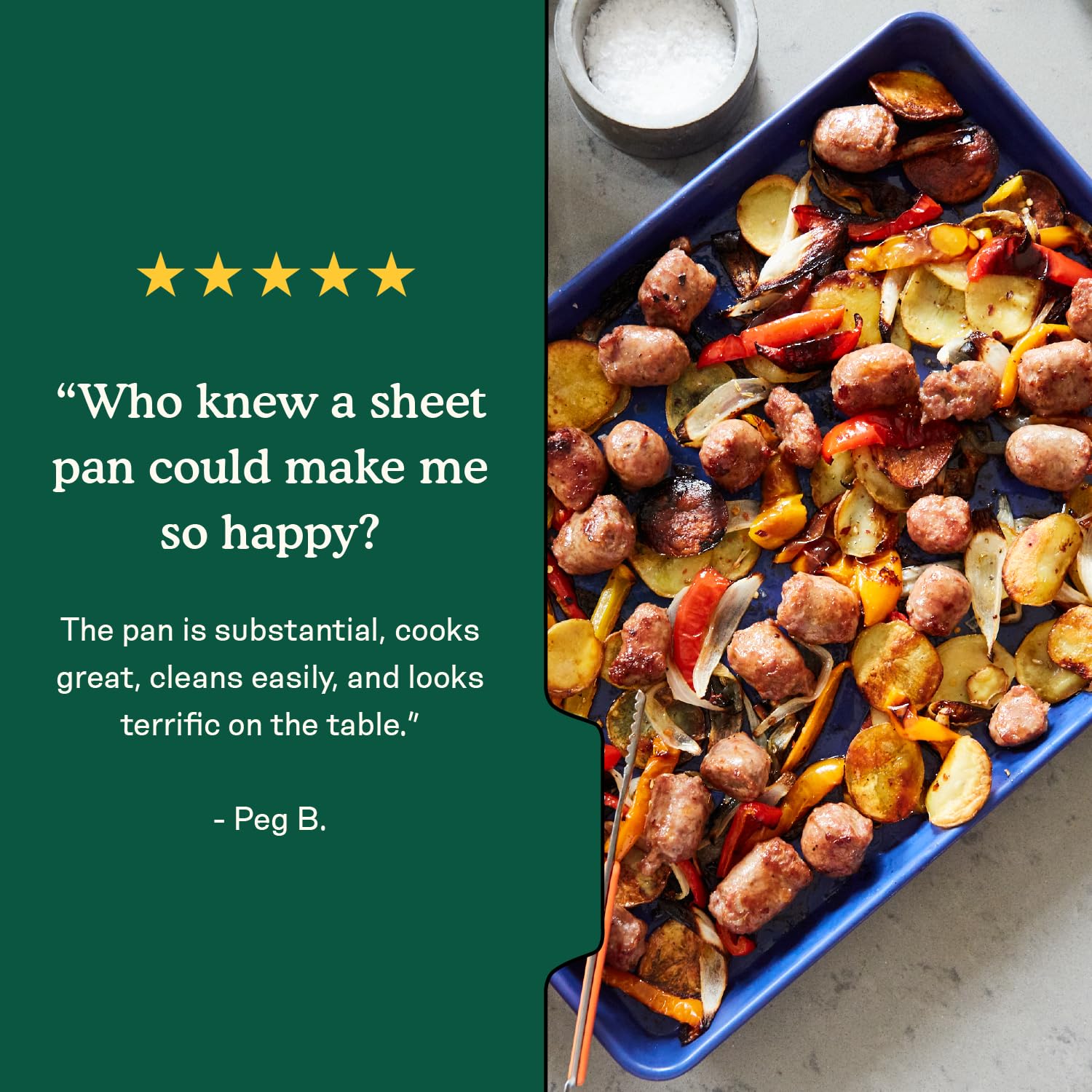 Great Jones Holy Sheet Pan Mustard after cleanup dishwasher-safe convenience