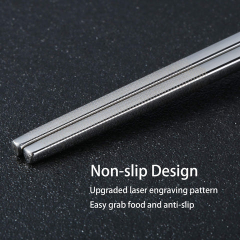 Greatamzor metal chopsticks are dishwasher safe for easy cleaning
