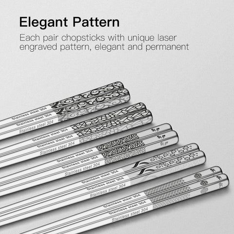 Square anti-slip chopsticks design improves grip while eating