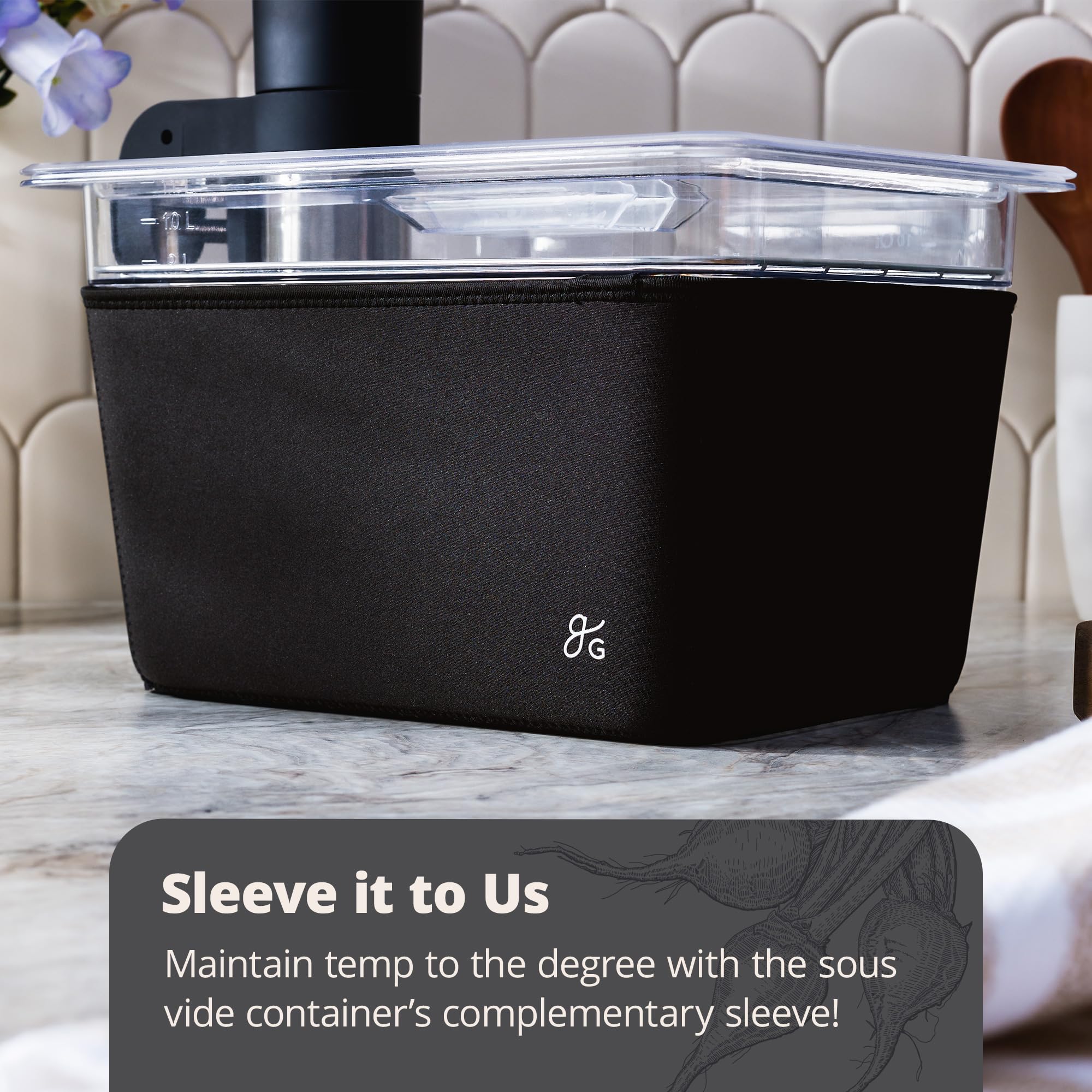 Greater Goods 12qt capacity fits generous portions for family meals and meal prep.