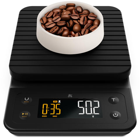 Greater Goods digital coffee scale for pour-over with precise 0.1 g readings