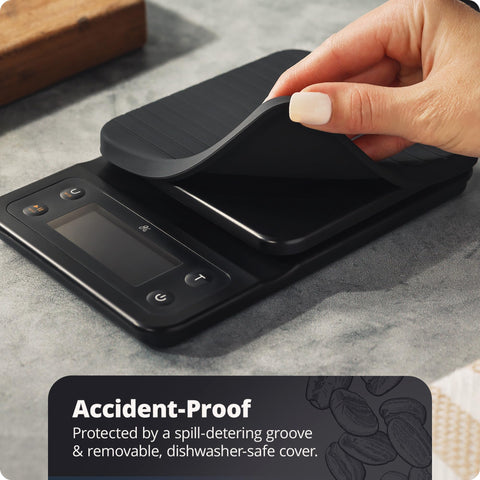 Greater Goods scale with waterproof, heat-resistant cover protecting sensors