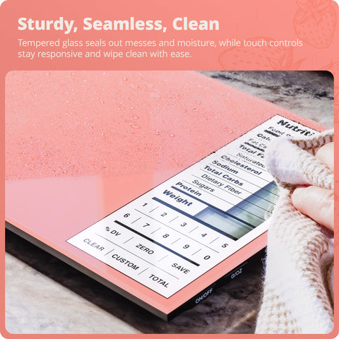 Greater Goods Digital Nutrition Scale includes 2,000 foods for fast reference.