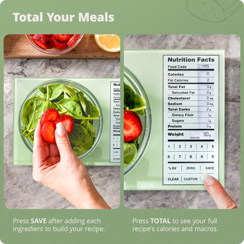 Greater Goods Digital Nutrition Scale compact design fits small kitchens and counters