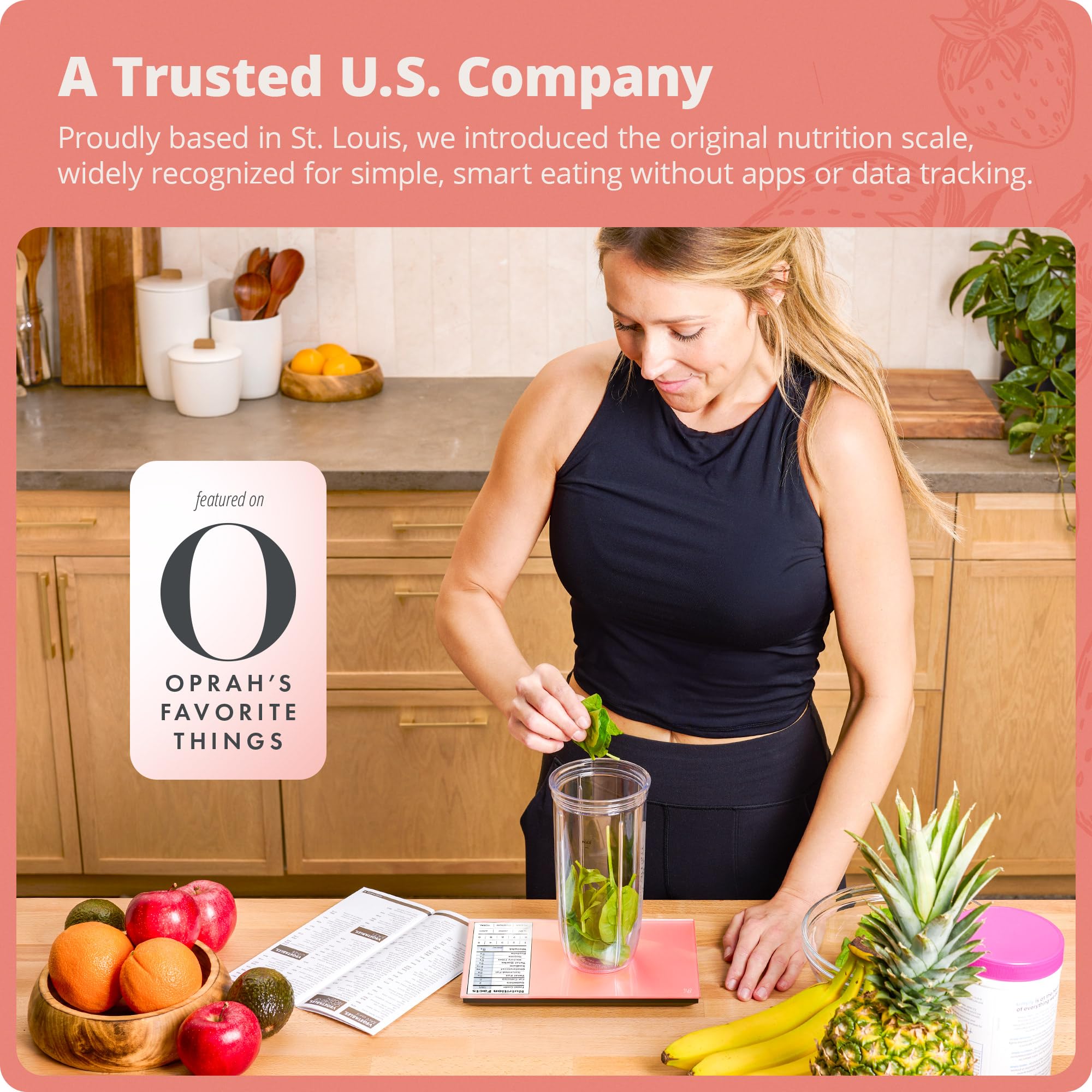 Greater Goods Digital Nutrition Scale comes with helpful support from St. Louis.