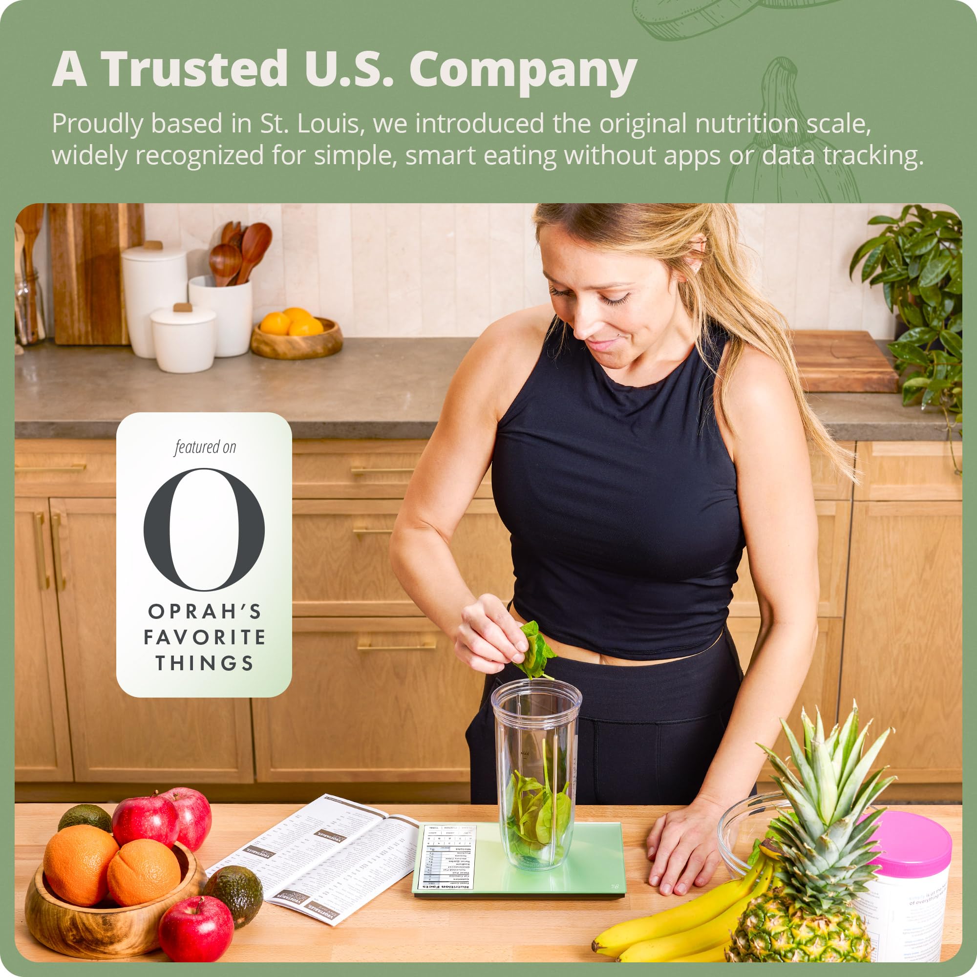 Greater Goods Digital Nutrition Scale total nutrition display supports quick macro totals for recipes