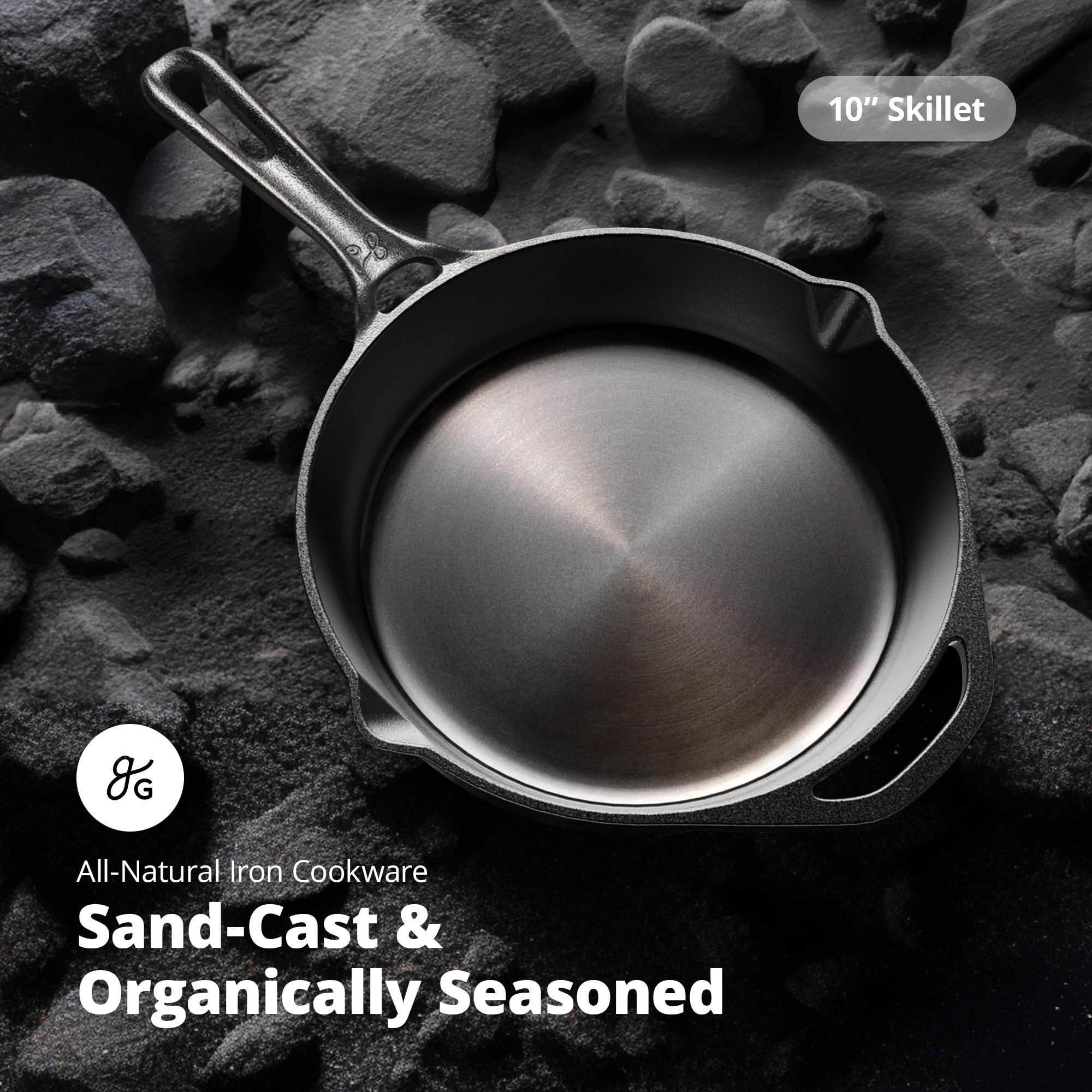 Greater Goods smooth milled surface helps with delicate foods and easy cleanup.