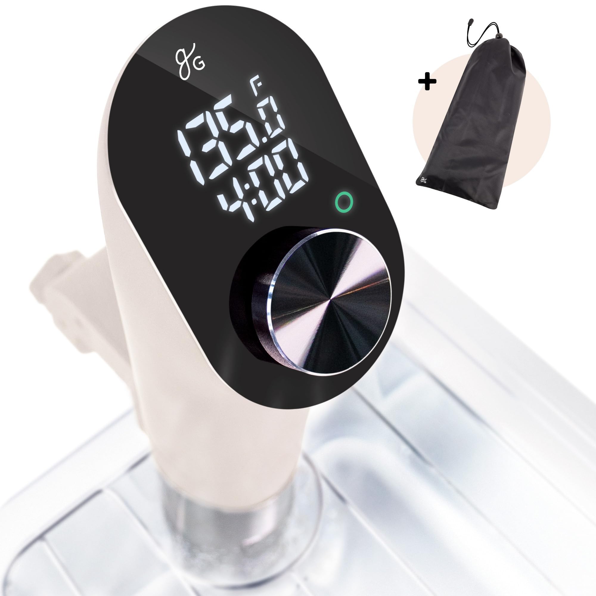 Greater Goods Sous Vide Birch display with precise temperature readout