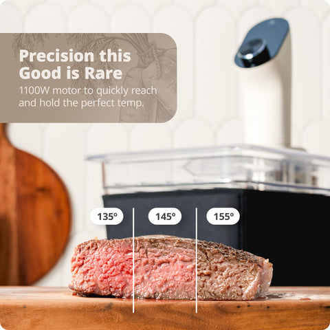 Greater Goods Sous Vide Birch Easy Connect Clip securing to your pot