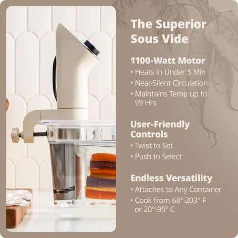 Greater Goods Sous Vide Birch water circulation for even heating